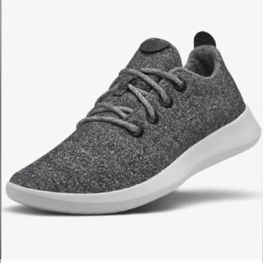 Allbirds WR Merino Wool Gray/White Heathered Running Shoes Sneakers. Size 9 VGUC